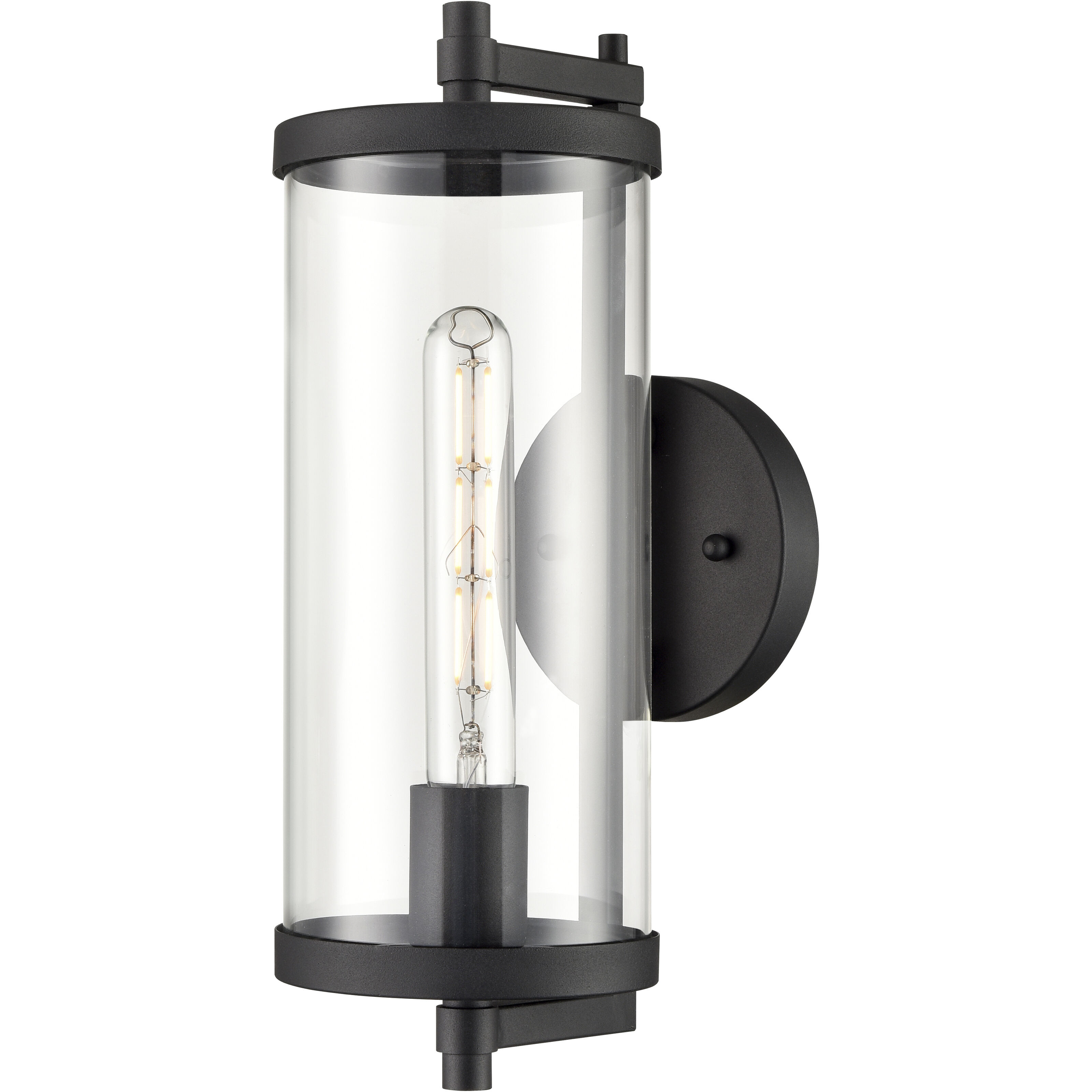 Beckham 1 Light 14 inch Textured Black Outdoor Wall Sconce